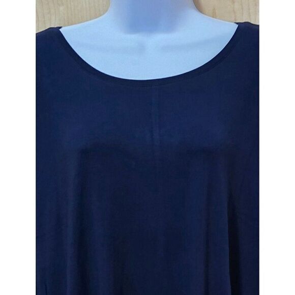 Style & Co Womens Sleeveless Navy Blue Flip Flop Dress 3X - Picture 1 of 4